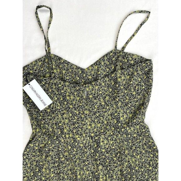 ‎Calvin Klein A-Line Short Dress M Leopard-Print - Picture 4 of 12